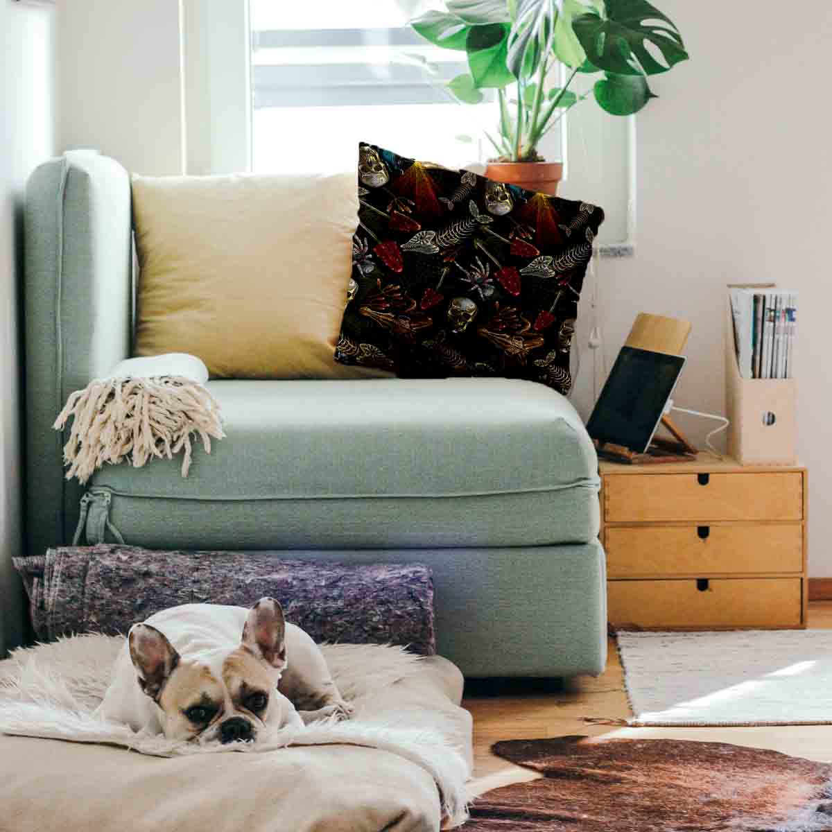 Gesundheitskissen Halloween Skelett