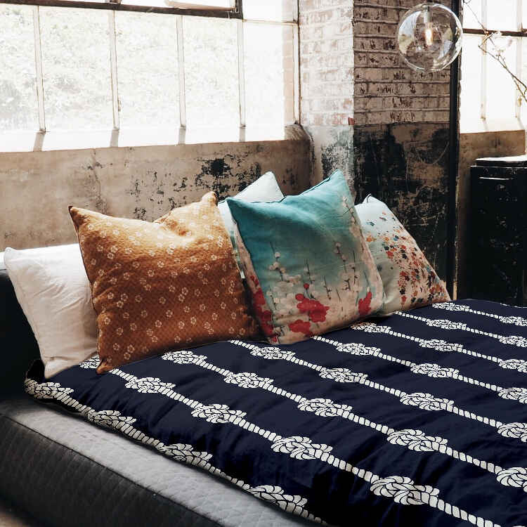 Original Therapiedecke - Baumwoll Bettwäsche Set Seemannsknoten