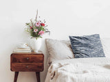 Gezondheidskussen golvend patroon blauw