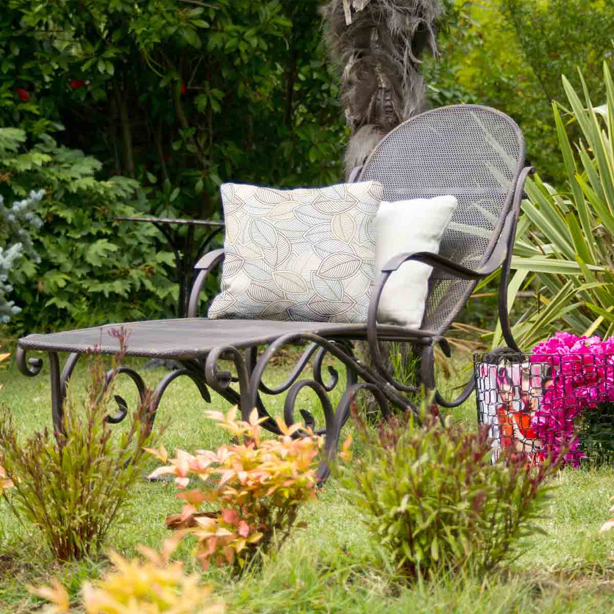 Gesundheitskissen bunte Palmblätter