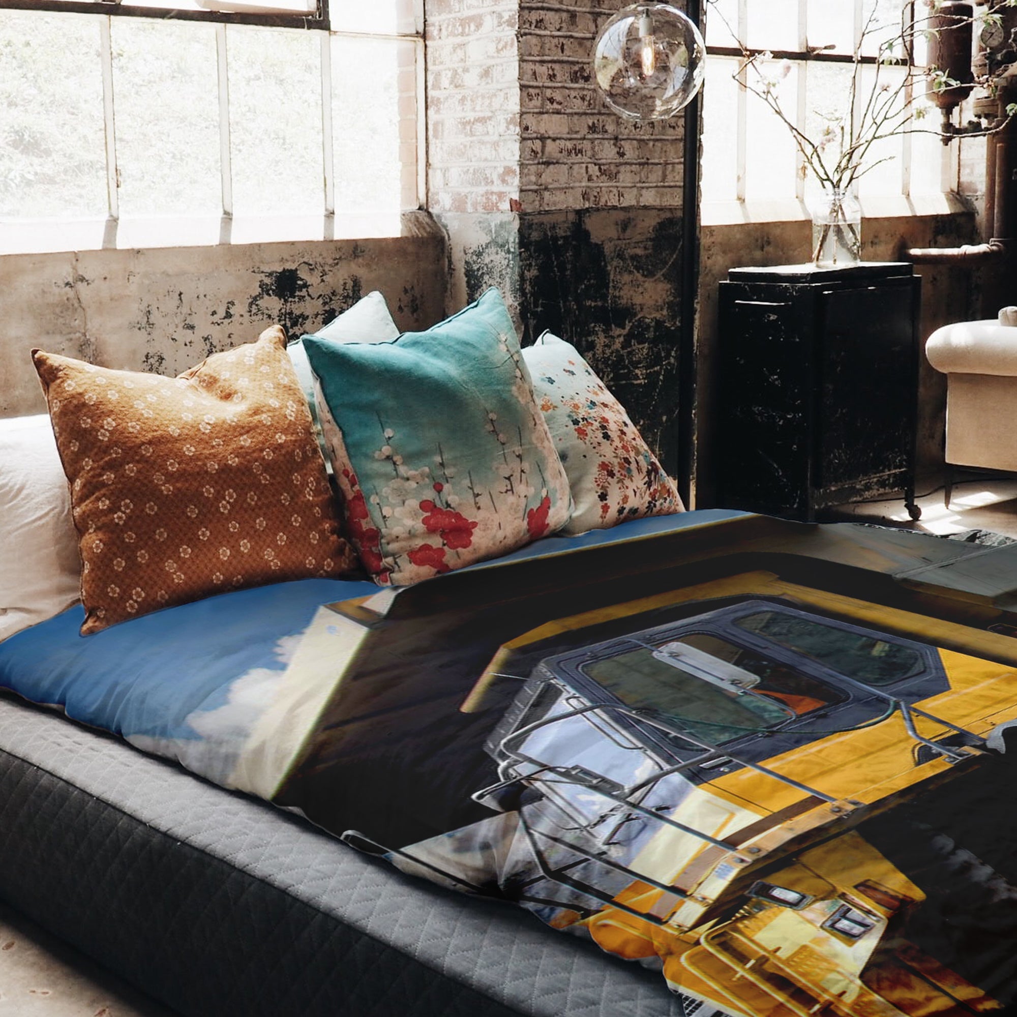 Therapiedekens Beddengoed Set Gele Vrachtwagen