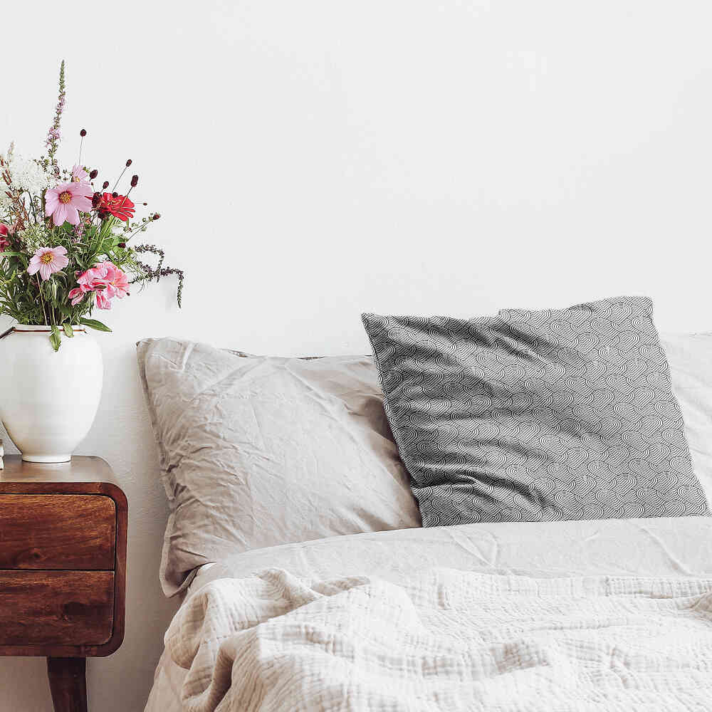 Gezondheidskussen Grijs geometrische harten