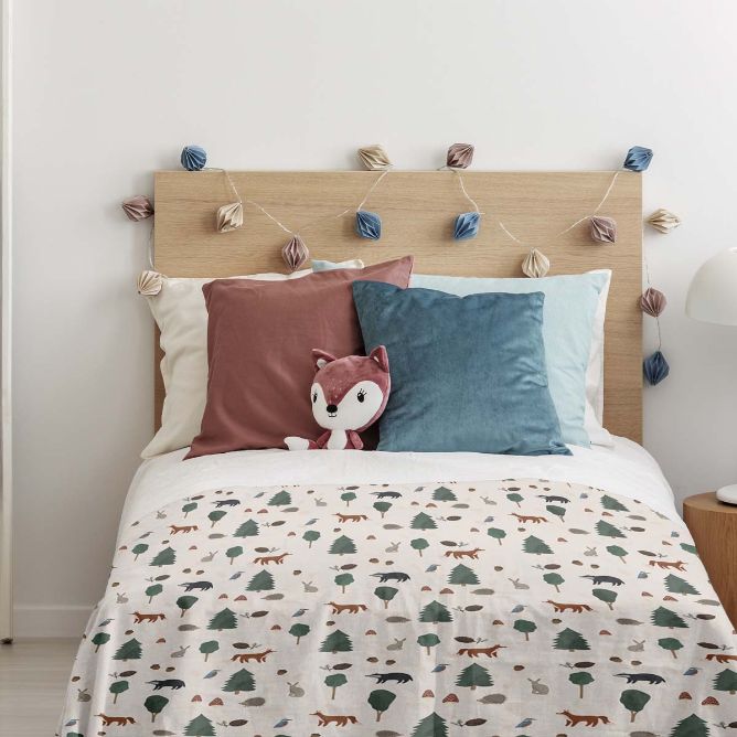 Original Therapiedecke - Waldtiere Gewichtsdecke mit Baumwollbezug für Kinder
