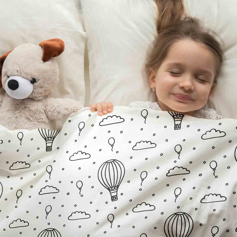 Therapiedekens katoenen hoes heteluchtballonnen