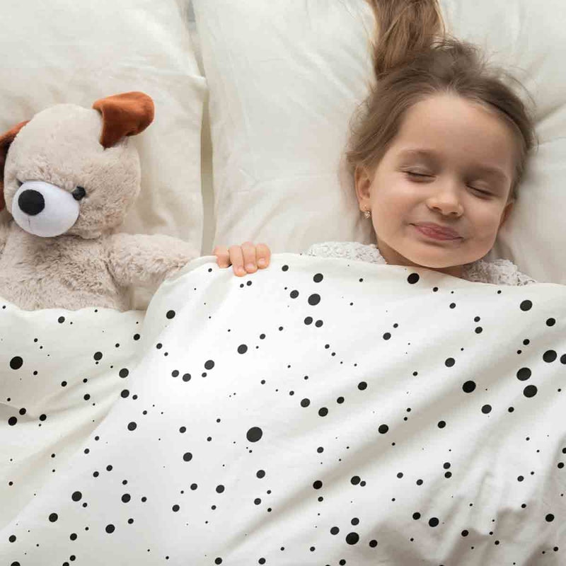 Therapiedekens katoenen hoesje stippen en Anton