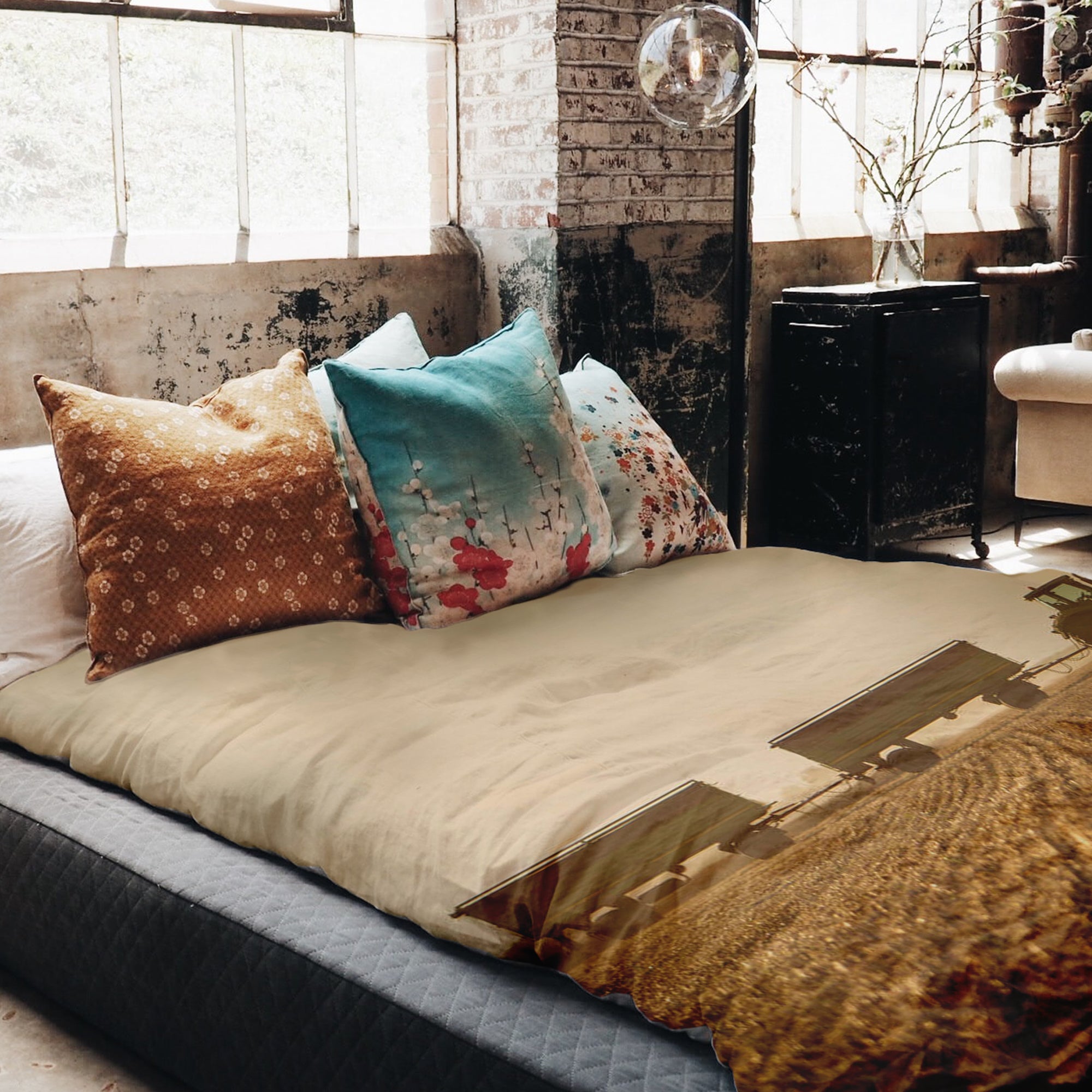 Therapiedecken beddengoed set bruin akker