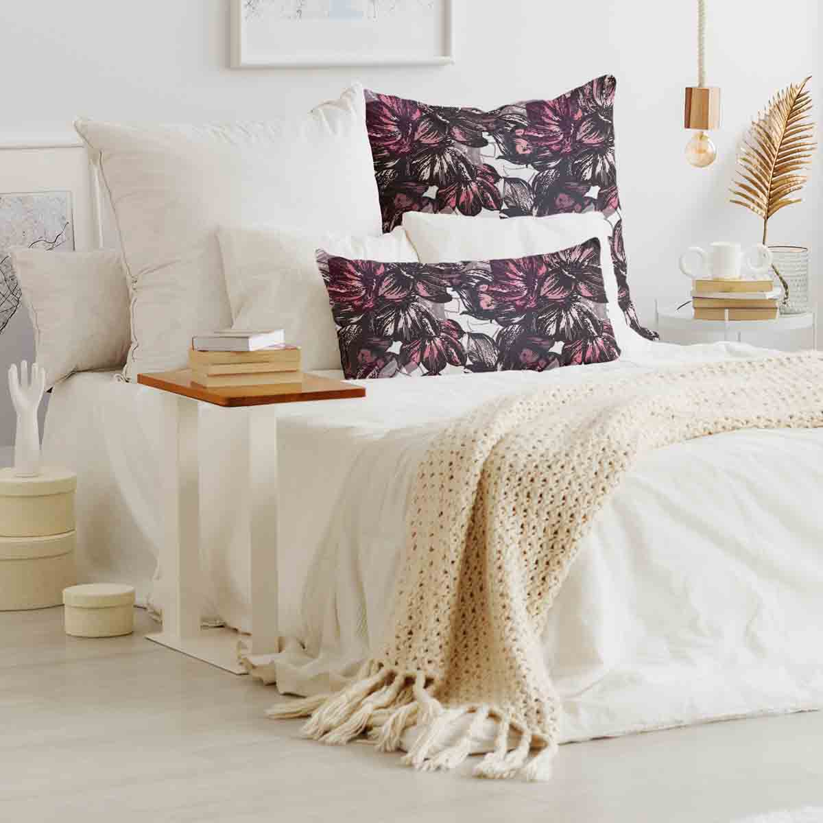 Gesundheitskissen mit lila Blumenmeer