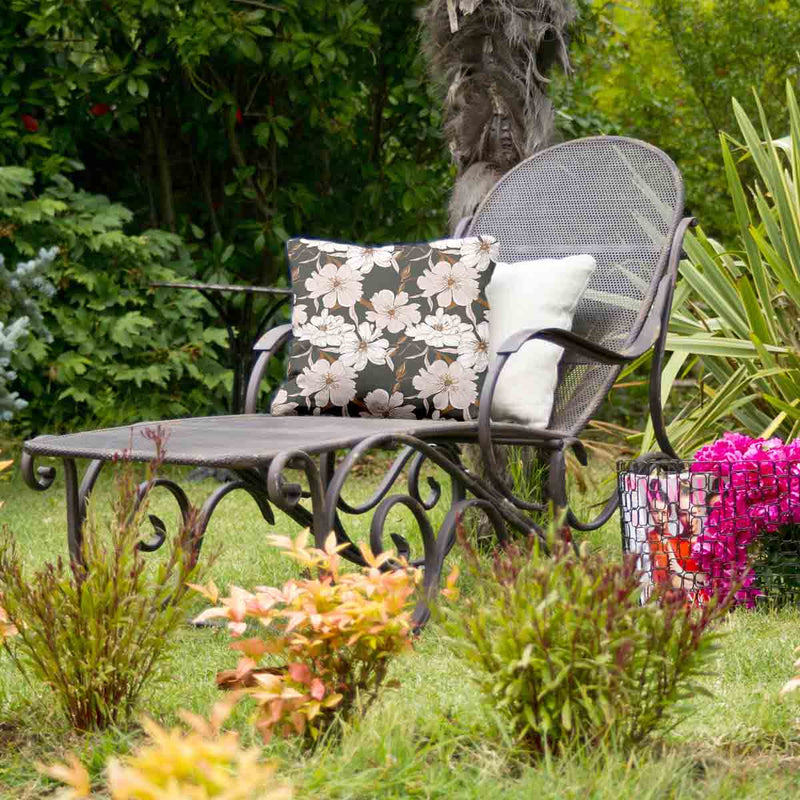 Gezondheidskussen met roze asterbloemen