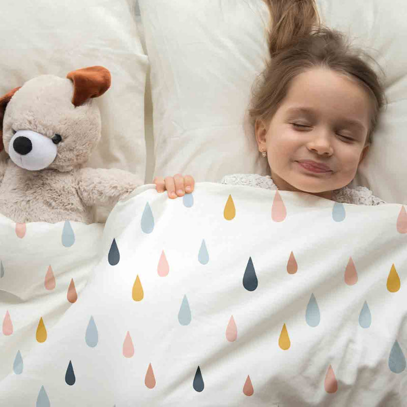 Therapiedekens katoenen hoes met kleurrijke druppels