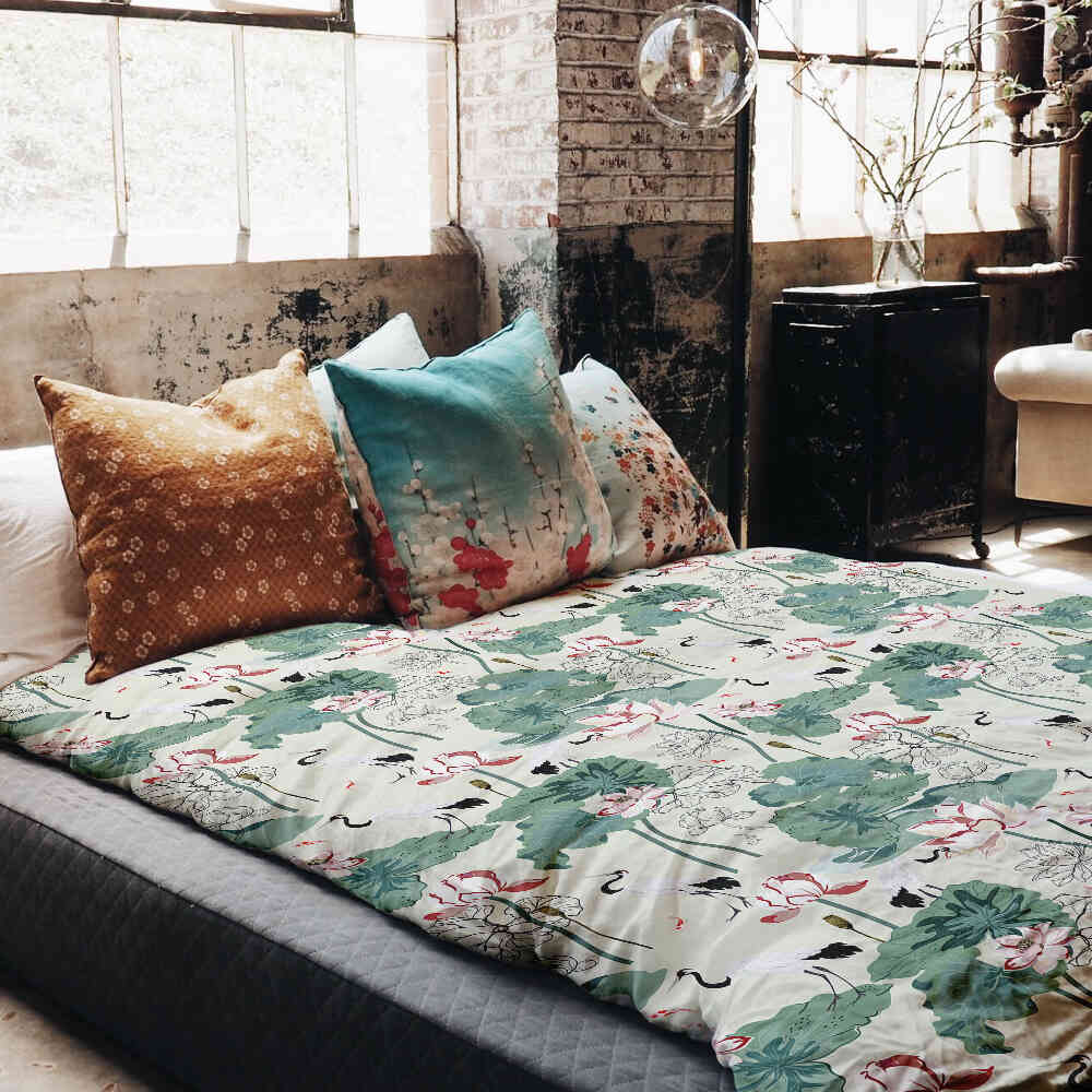 Original Therapiedecke - Baumwoll Bettwäsche Set Seerose