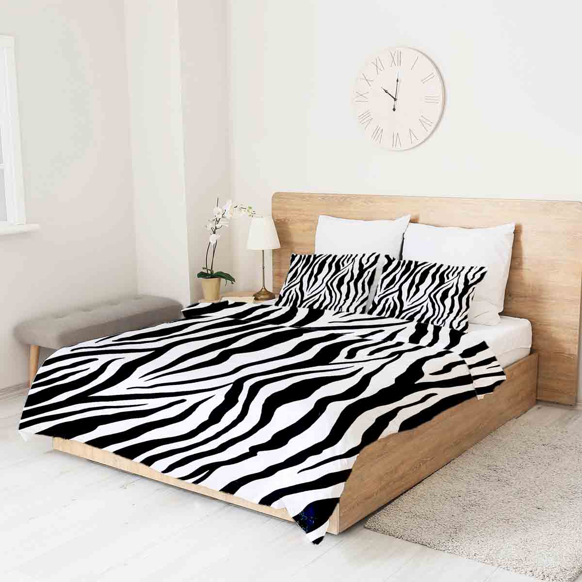 Original Therapiedecke - Baumwoll Bettwäsche Set Zebra Print