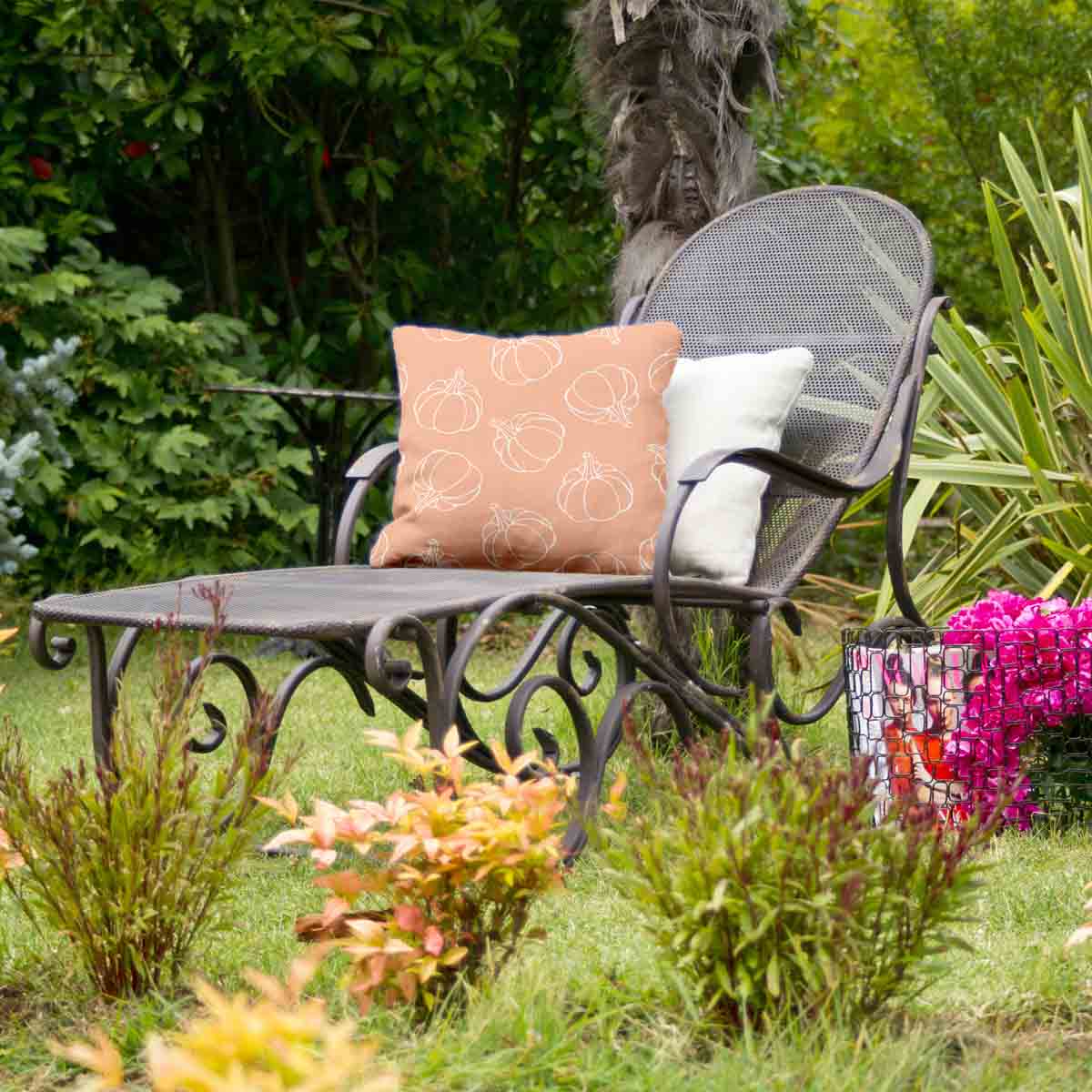 Gezondheidskussen Oranje met Pompoen