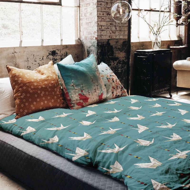 Therapiedekens beddengoed hoes Origami zwaan