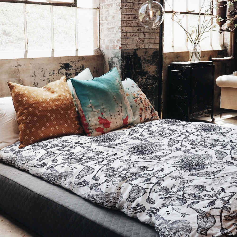 Original Therapiedecke - Baumwoll Bettwäsche Set Grau Frühling