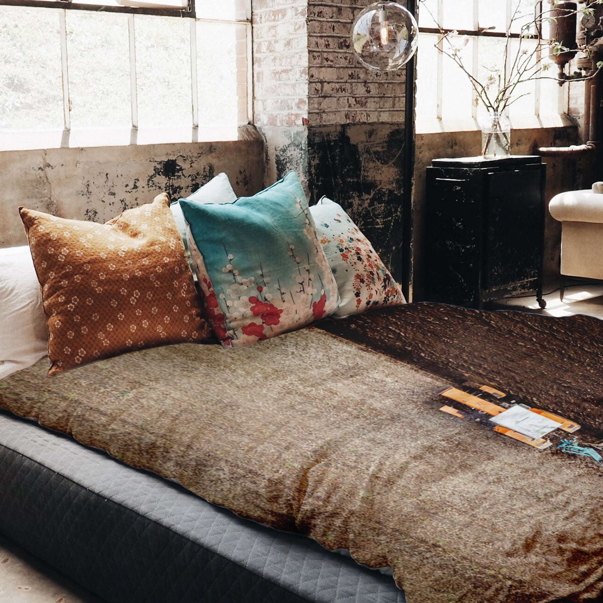 Original Therapiedecke - Baumwollbezug Braun Ackerland