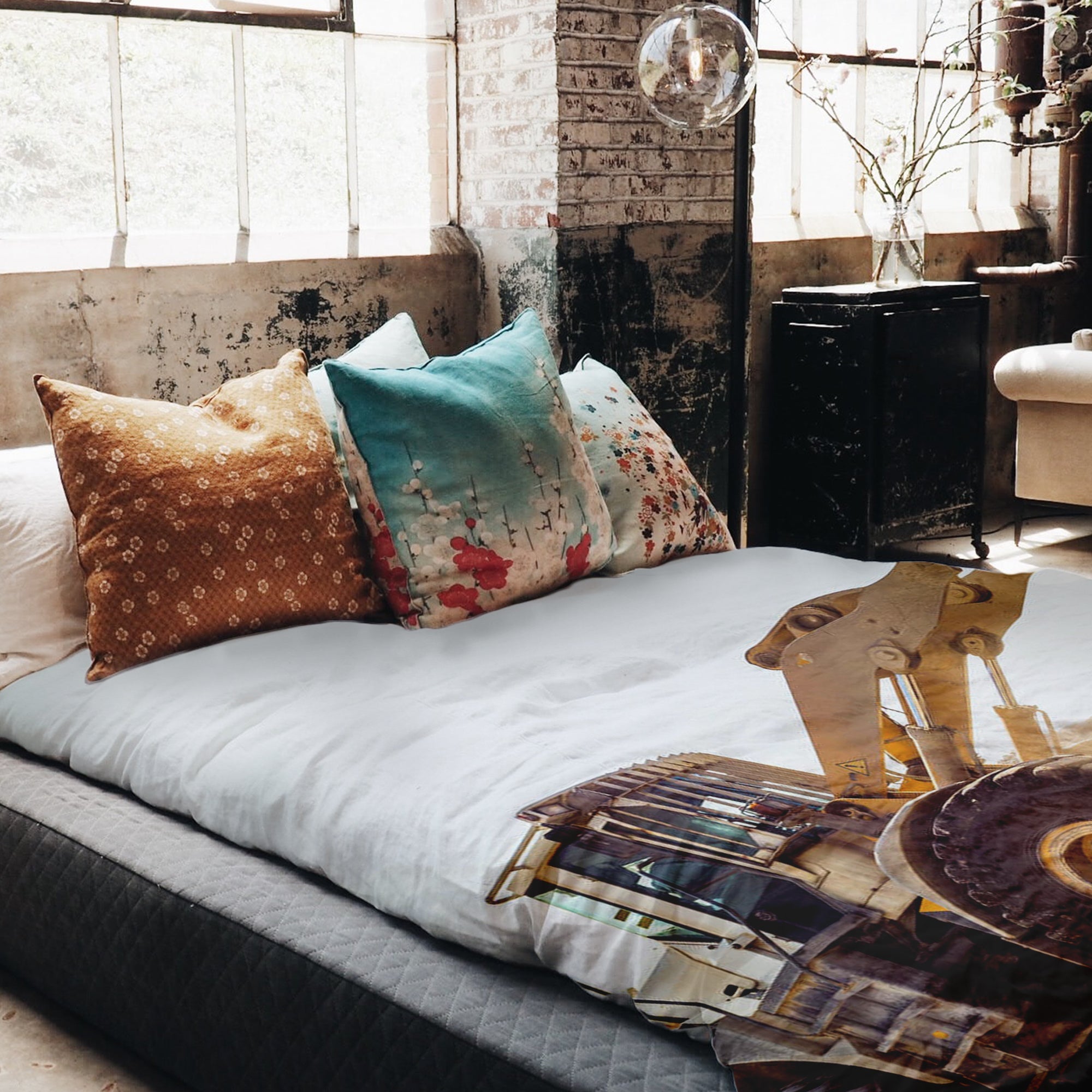 Therapiedekens Beddengoed Set Tractor op de Berg