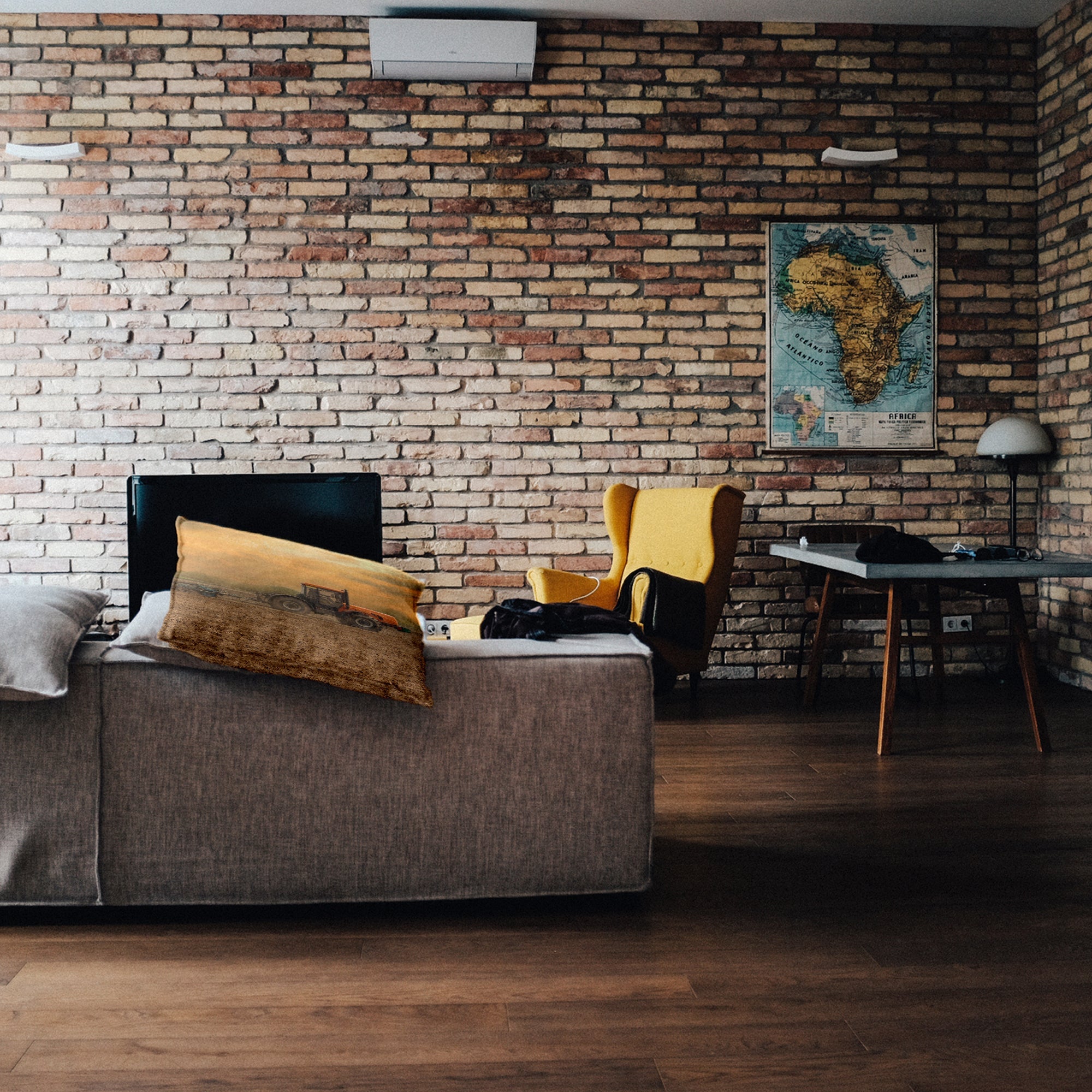 Gezondheidskussen tractor met aanhanger