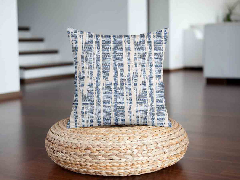 Gezondheidskussen met blauw patroon