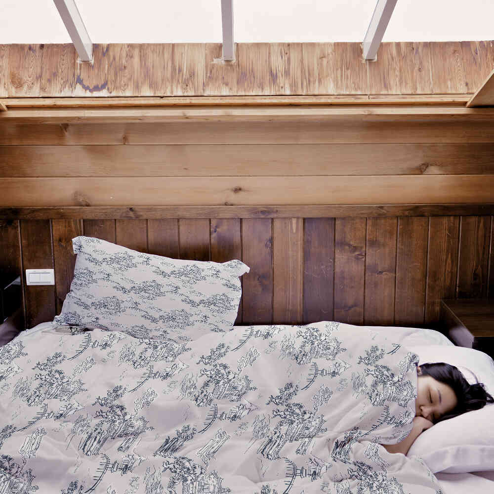 Therapiedekens Beddengoed Set Grijs Chinese Muur