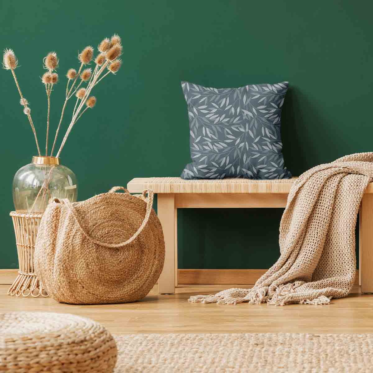 Gezondheidskussen met blauwe takken