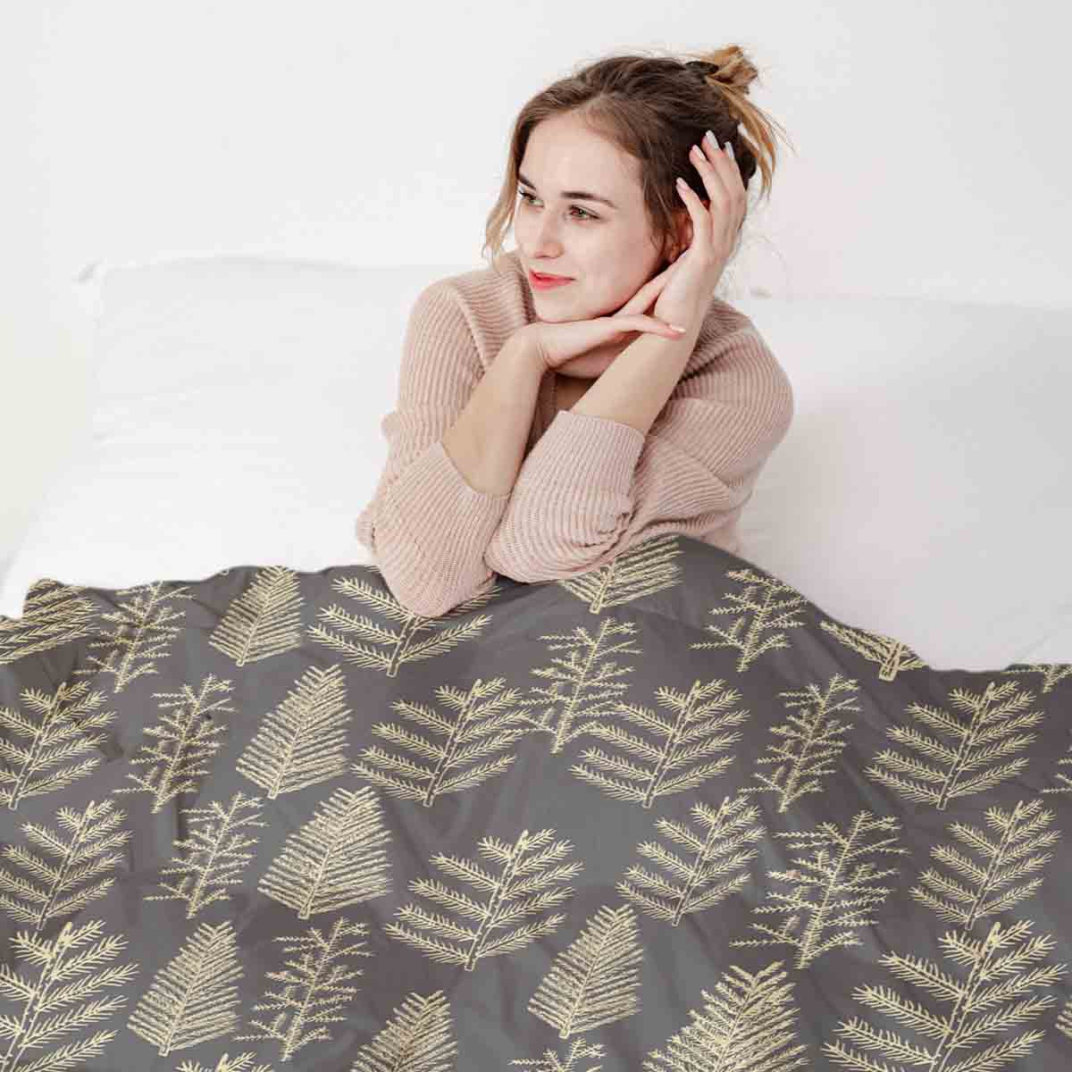 Therapiedekens beddengoedset met bosmotief