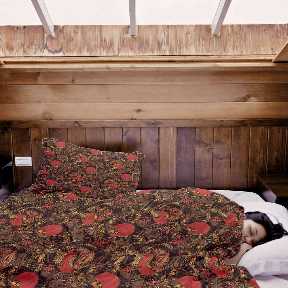 Therapiedekens beddengoed set Chinese vechtsport