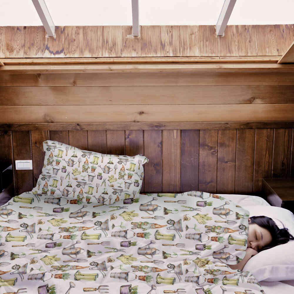 Therapiedekens Beddengoed Set Wit Tuinieren