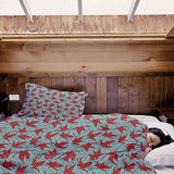 Therapiedekens katoenen hoes rood origami