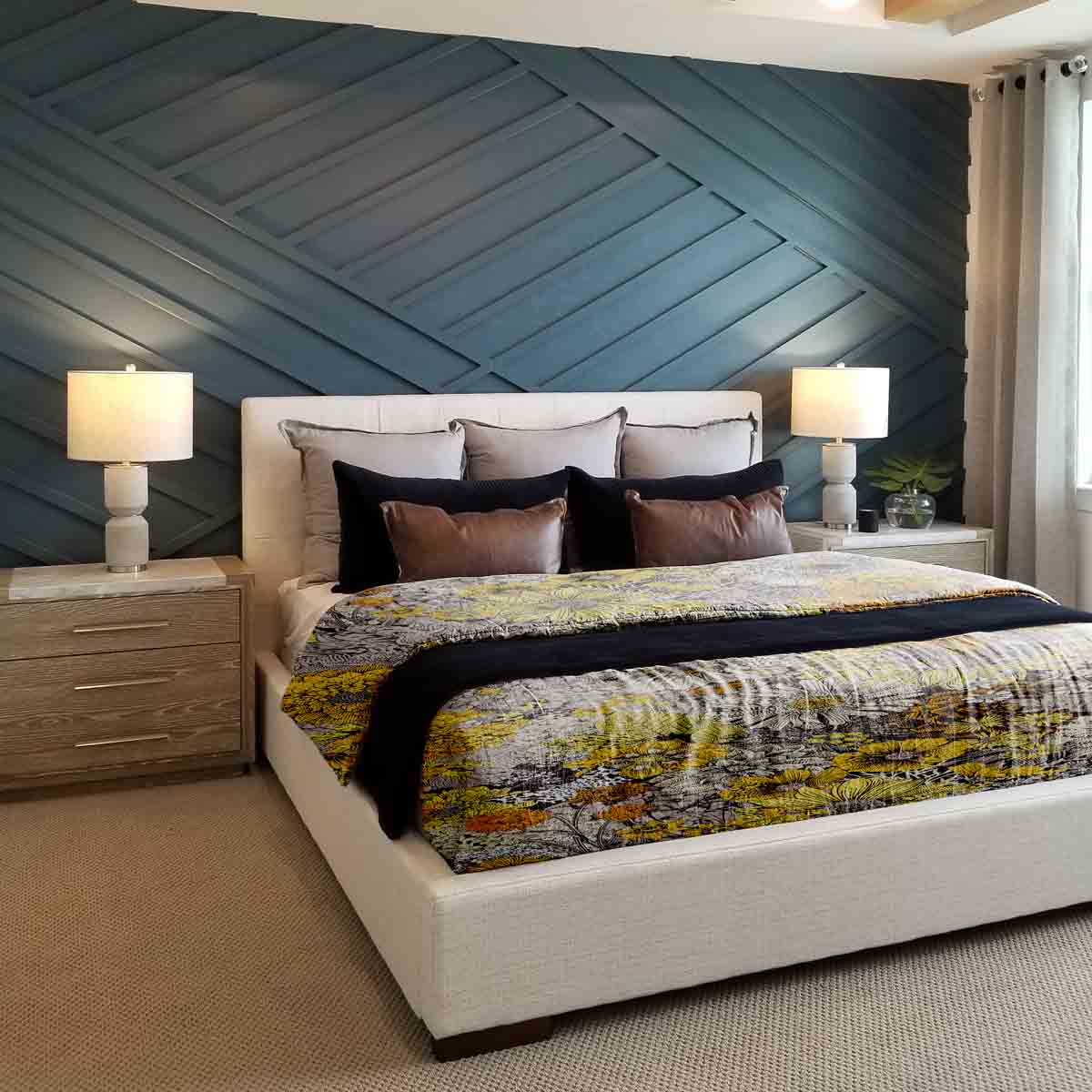 Therapiedekens beddengoed set gele bloemen