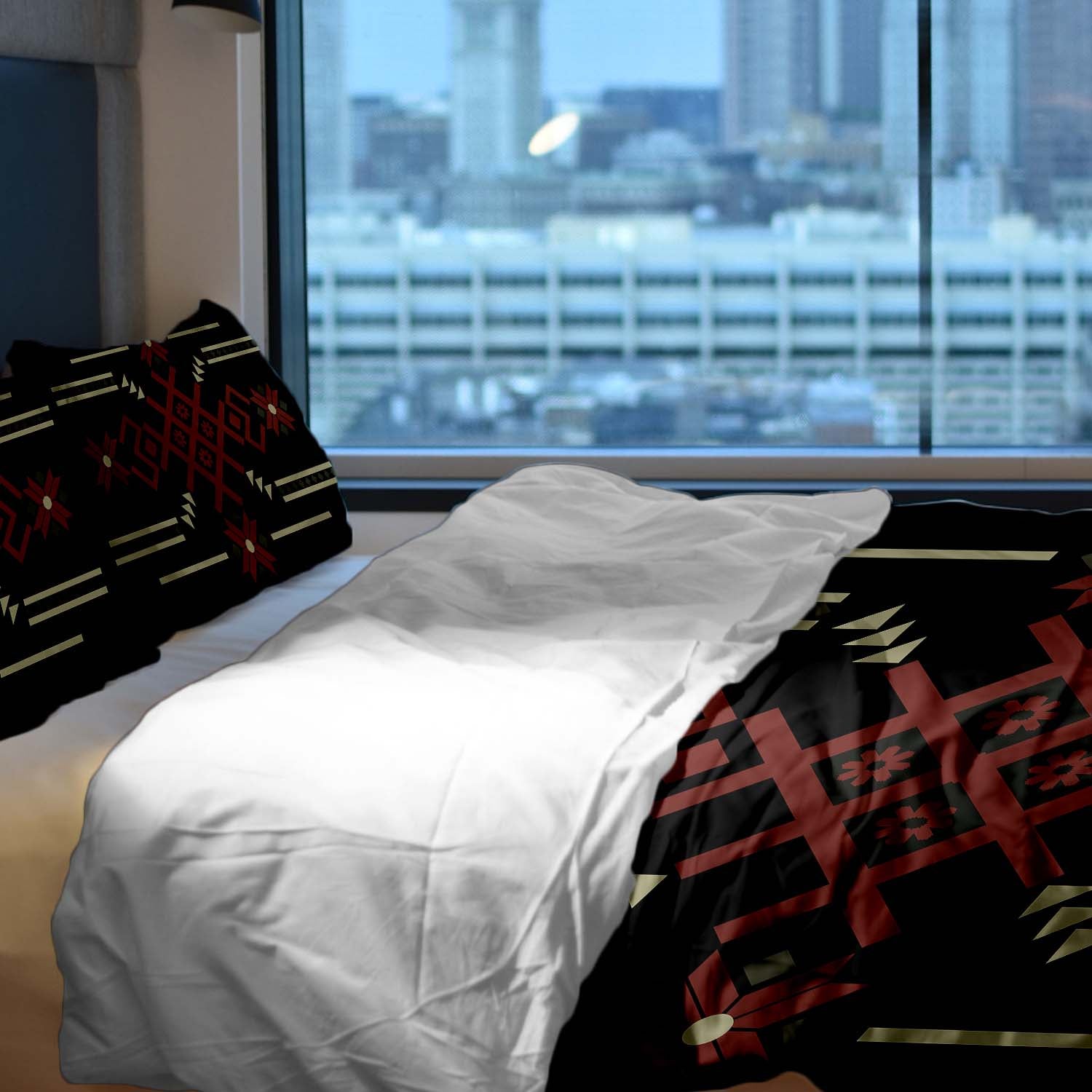 Therapiedekens beddengoedset met grote sneeuwvlok