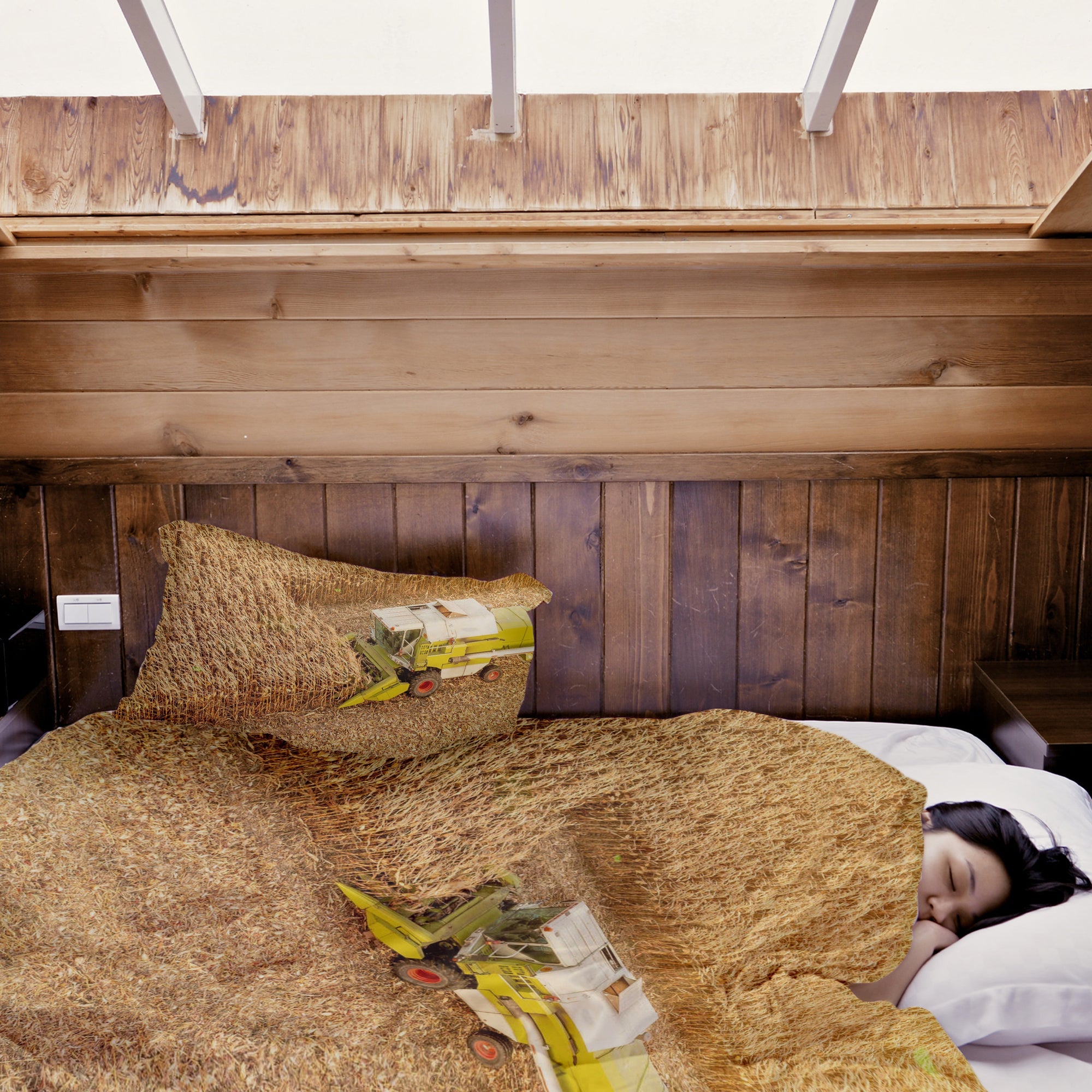 Therapiedekens Beddengoed Set Trekker op Veld