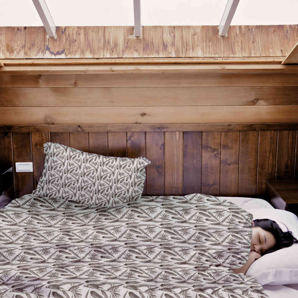 Therapiedekens beddengoed set wit met maïs