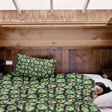Therapiedekens katoenen hoes groene avocado's