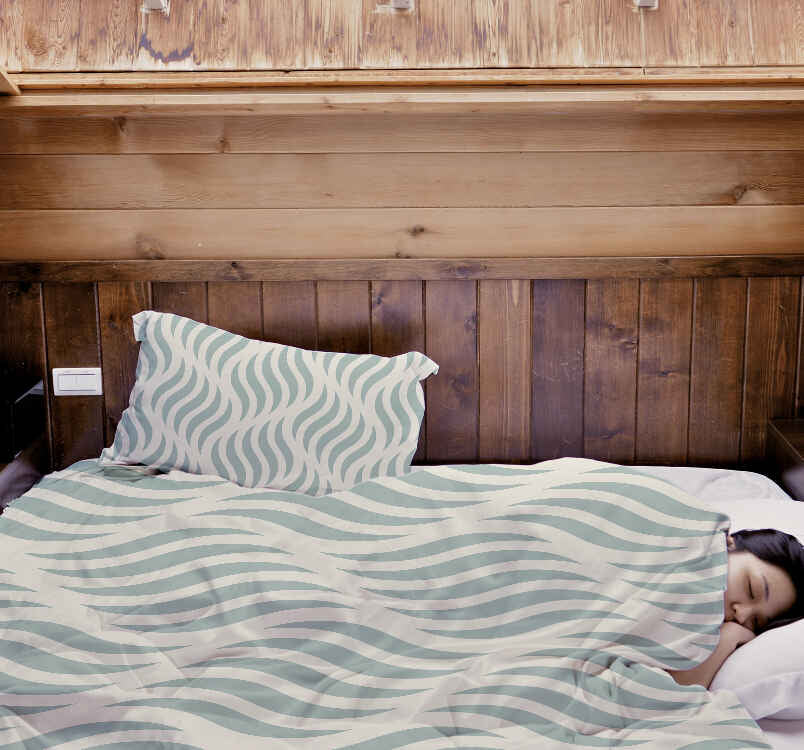 Original Therapiedecke - Baumwollbezug abstrakte Wellen