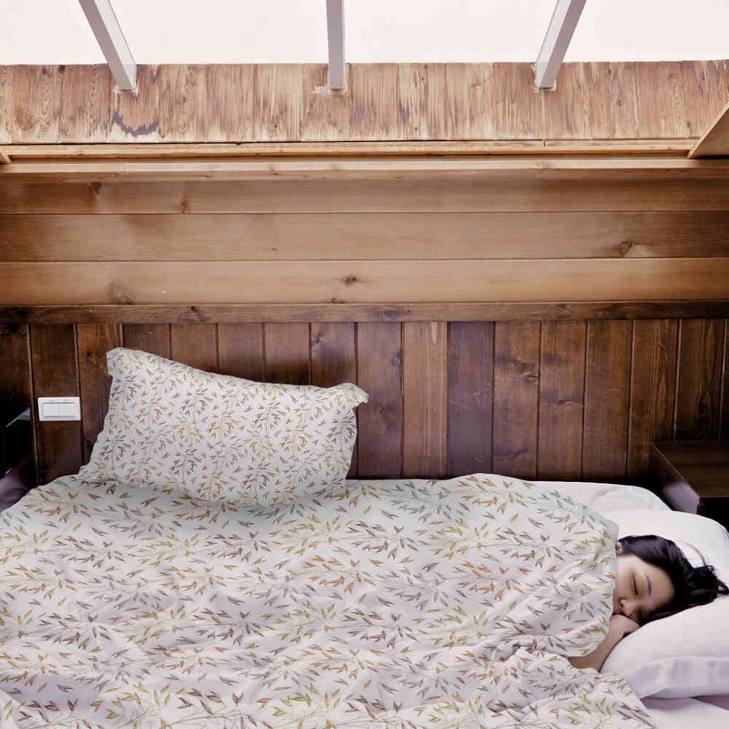 Therapiedekens beddengoedset met delicate kleurrijke takken