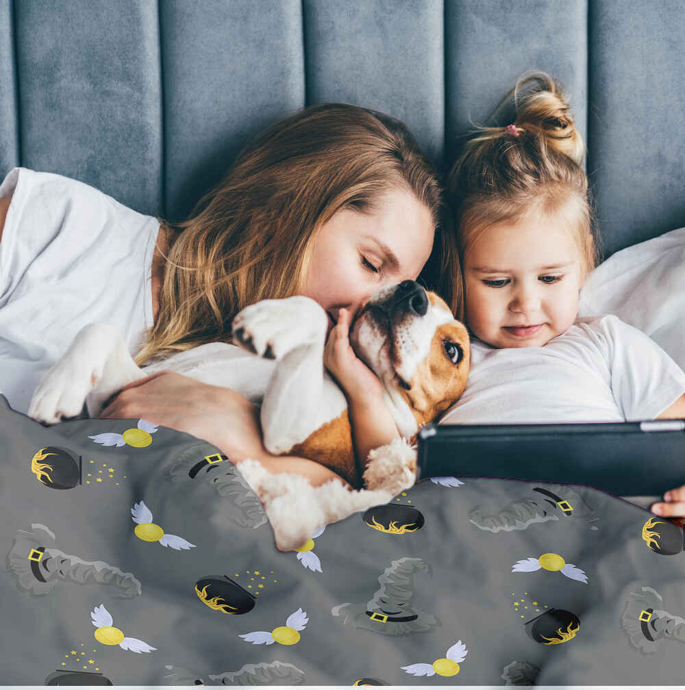 Therapiedekens Beddengoed Set Grijs Zauberhut