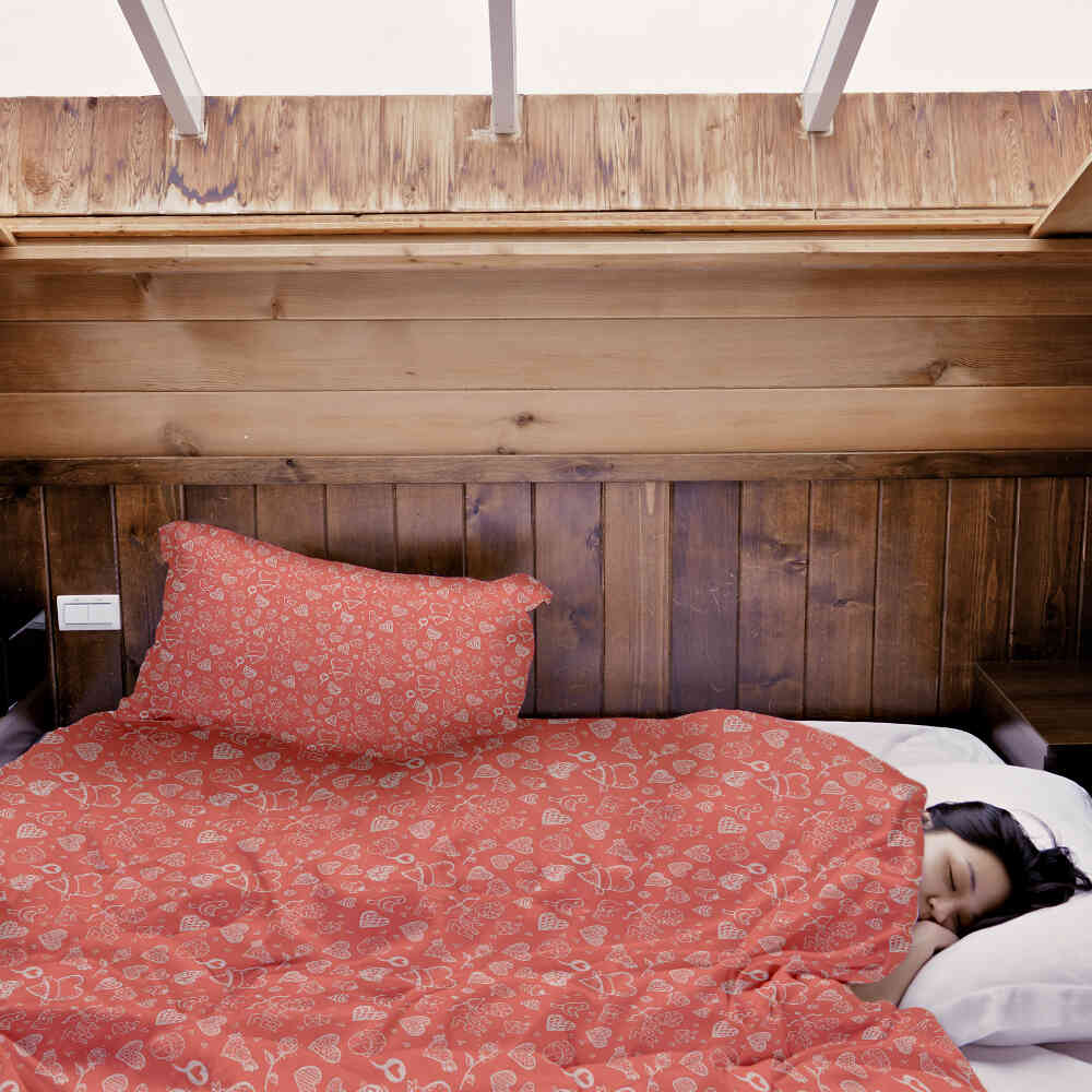 Original Therapiedecke - Baumwoll Bettwäsche Set Amor und Liebespfeil