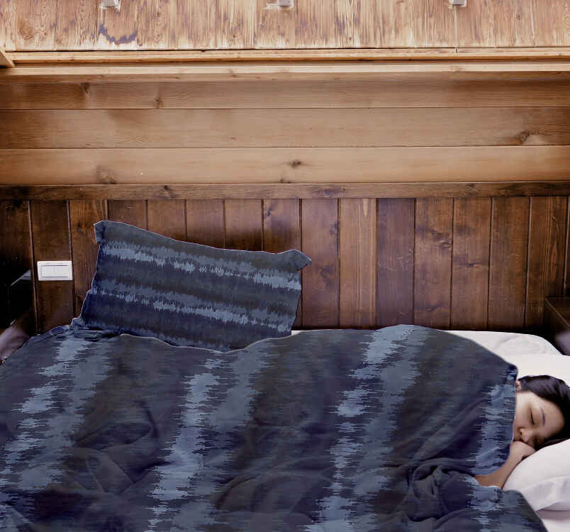 Therapiedekens Beddengoed Set blauwe geluidsgolven