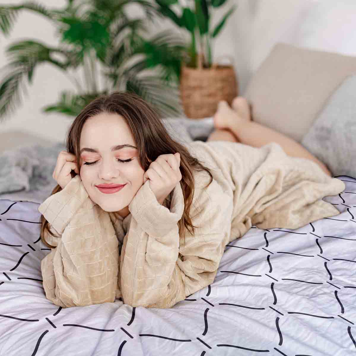 Therapiedekens Beddengoed Set golvend patroon