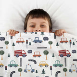 Original Therapiedecke - Autos Gewichtsdecke mit Baumwollbezug für Kinder