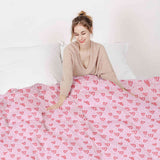 Therapiedekens katoenen hoes roze rode harten