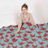 Therapiedekens katoenen hoes rood origami