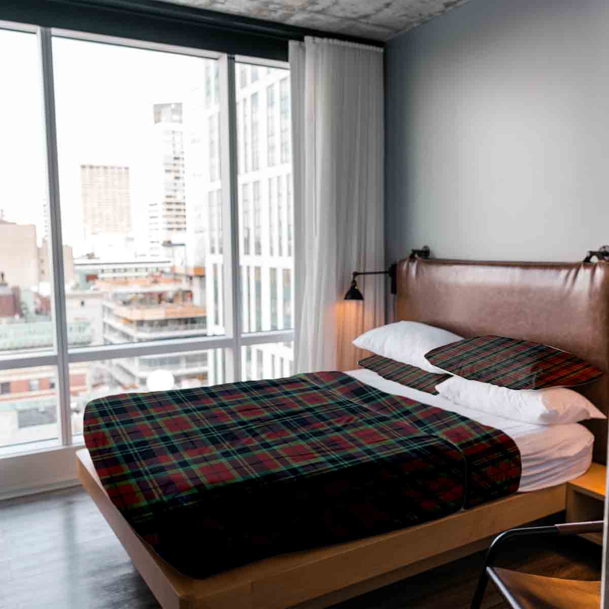 Original Therapiedecke - Baumwoll Bettwäsche Set weihnachtliches Karo