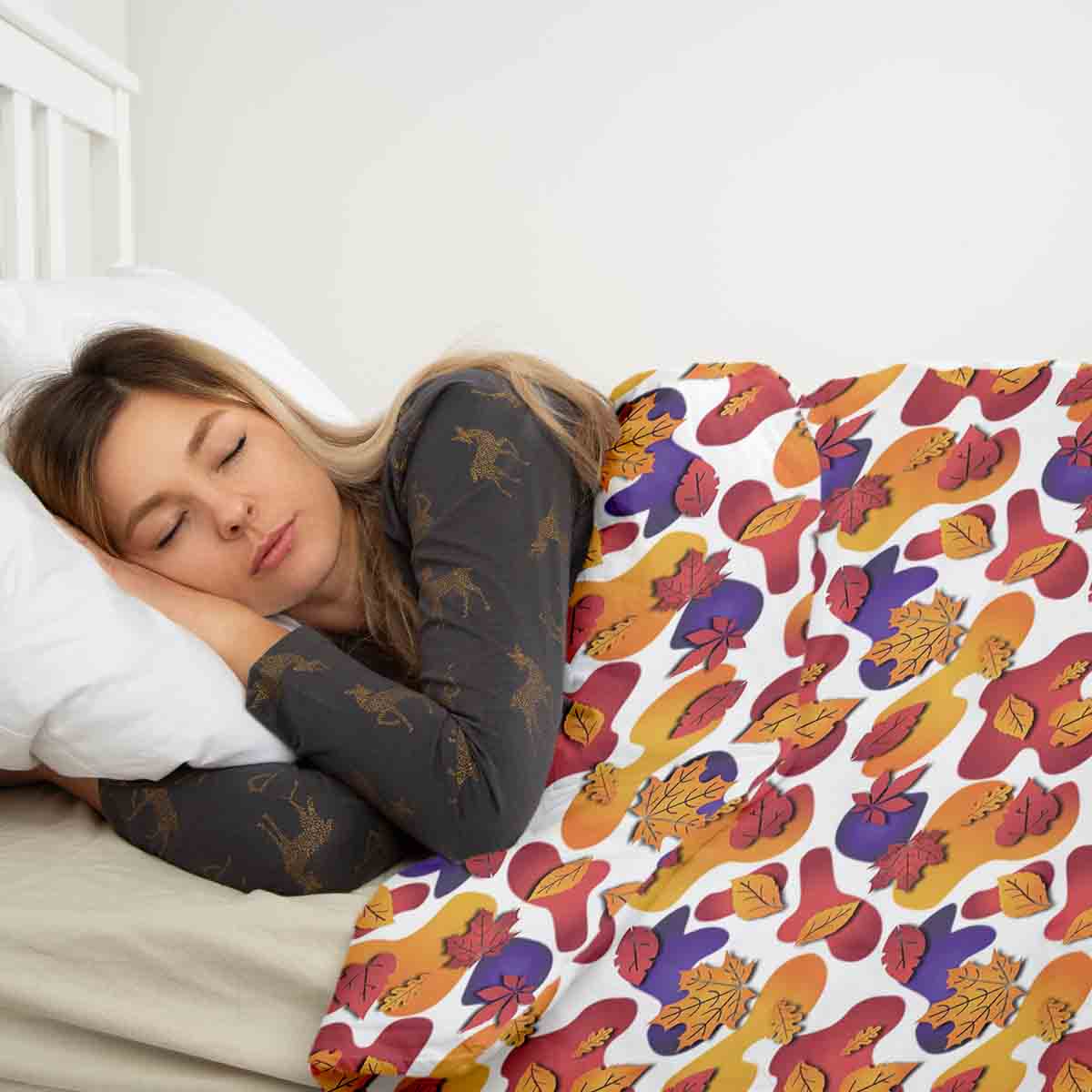 Therapiedekens beddengoed set bonte vlekken