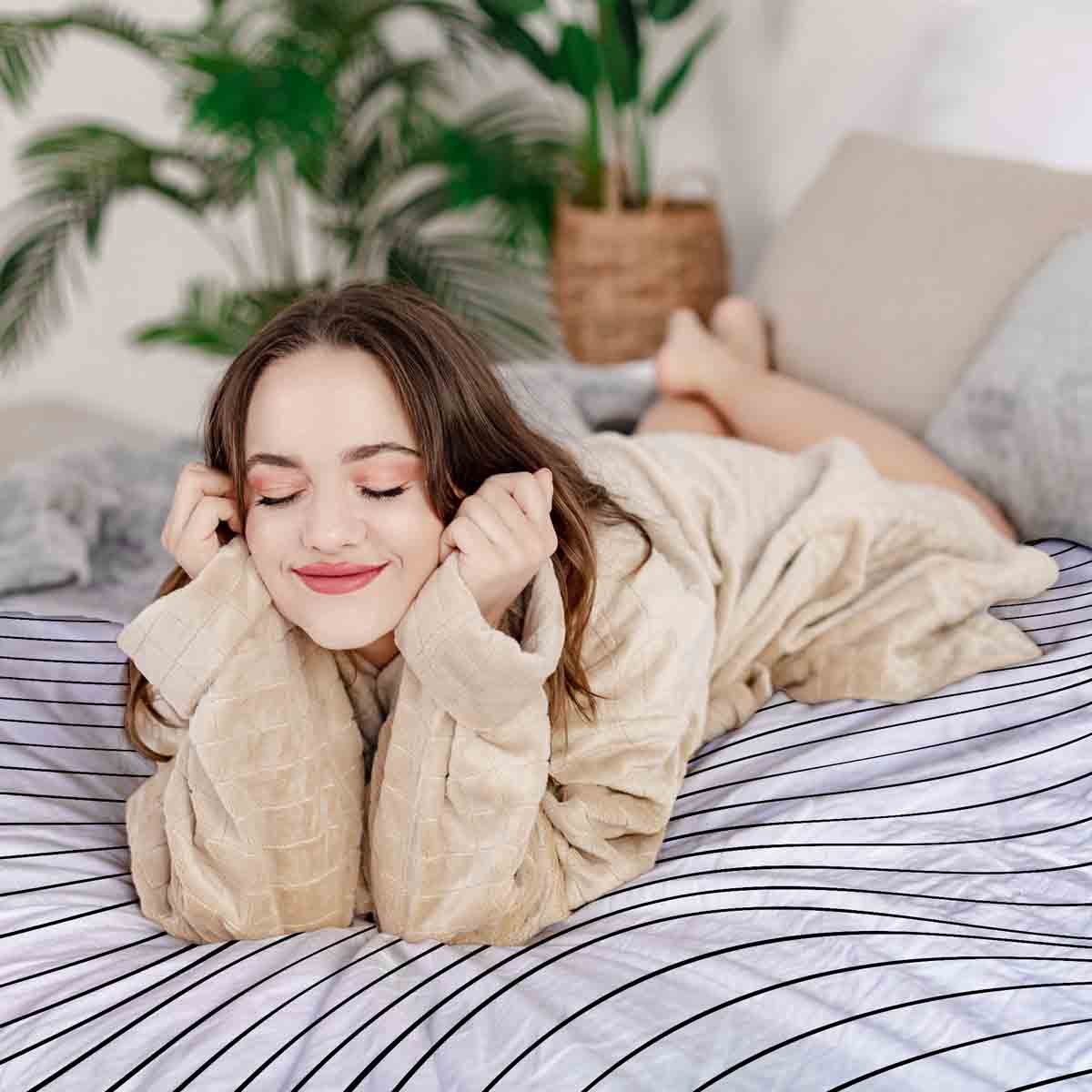 Original Therapiedecke - Baumwoll Bettwäsche Set Schwarze Radiowellen