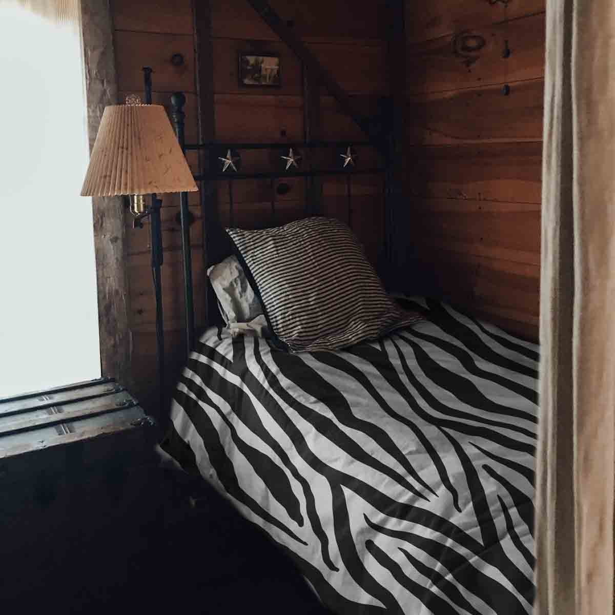 Originele therapiedeken - katoenen hoes zebraprint