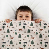 Original Therapiedecke - Waldtiere Gewichtsdecke mit Baumwollbezug für Kinder