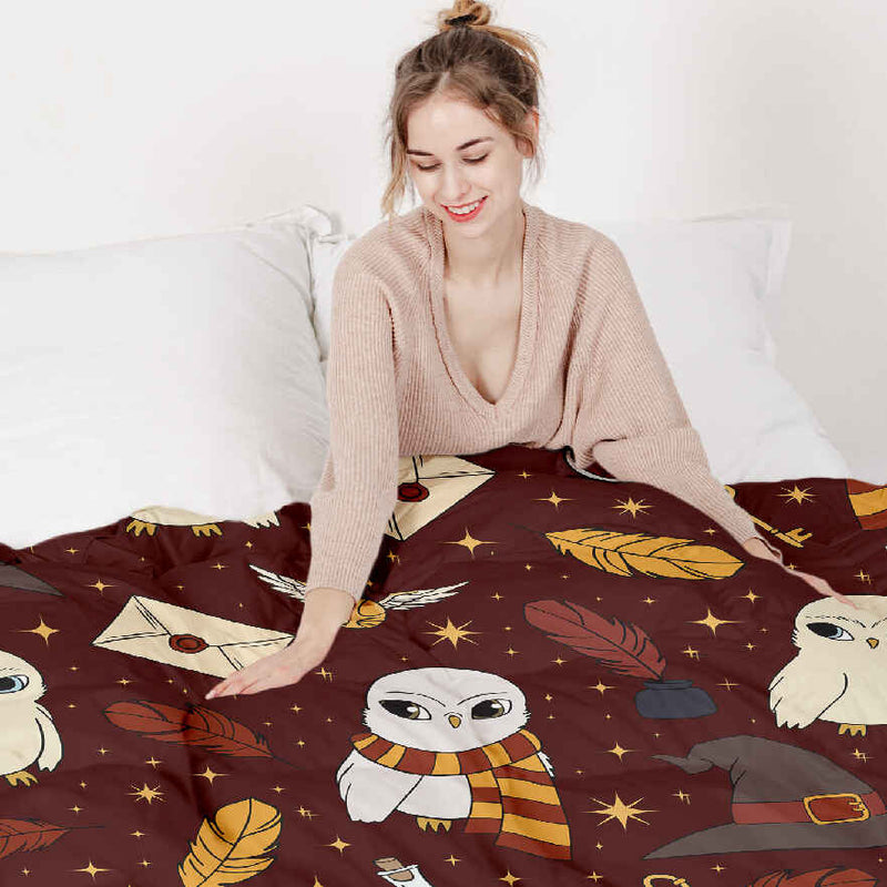 Original Therapiedecke - Zauberei Hedwig Gewichtsdecke mit Baumwollbezug für Kinder & Erwachsene