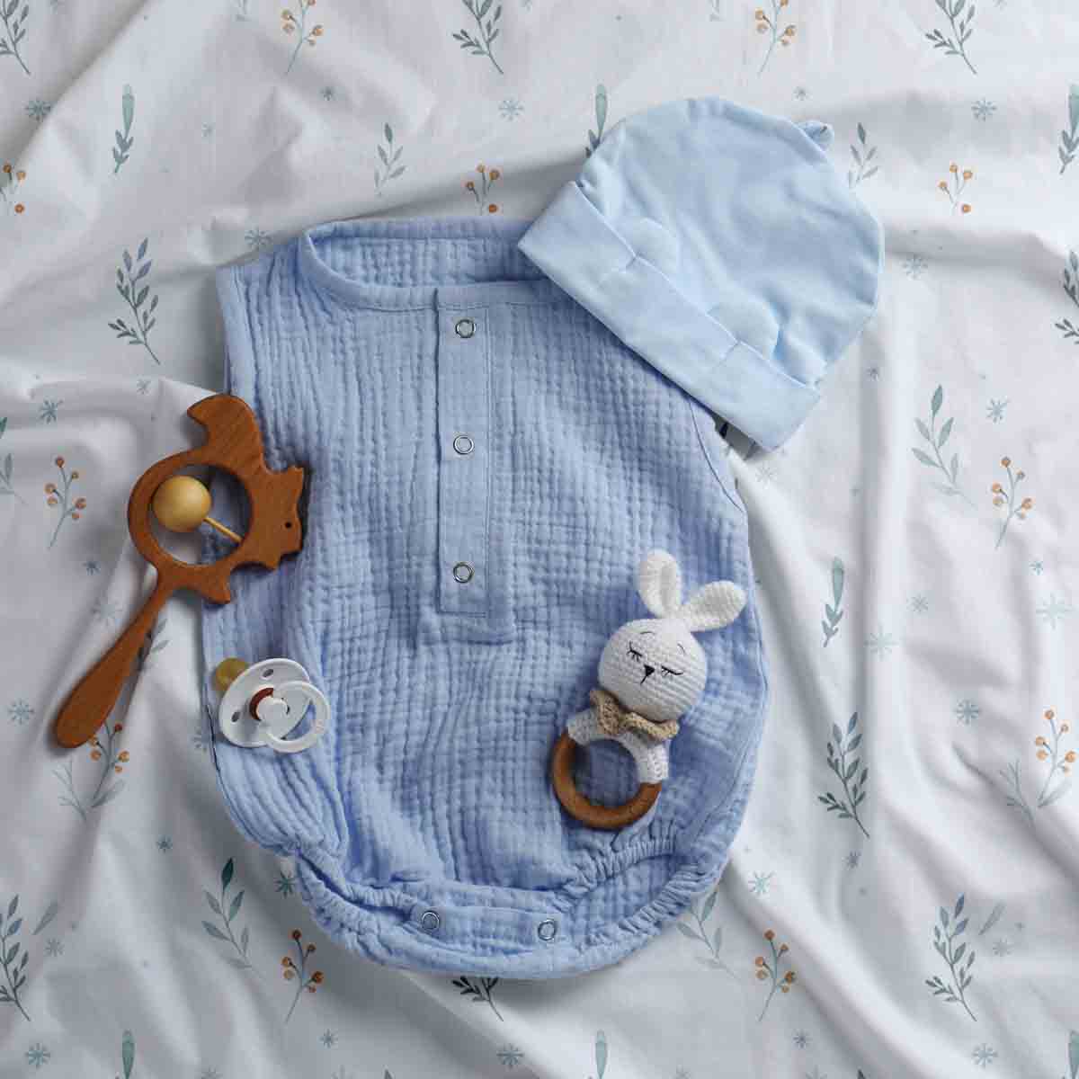 Therapiedecken beddengoed set wit met lentebloemen