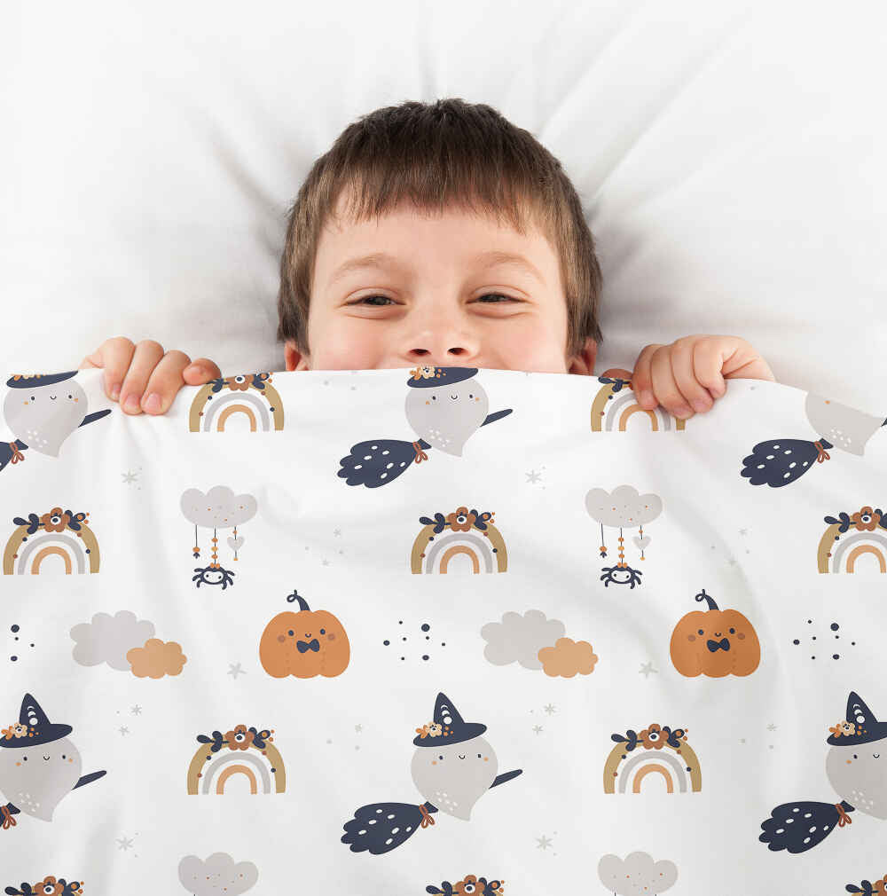 Original Therapiedecke - Baumwoll Bettwäsche Set Weiß Herbst